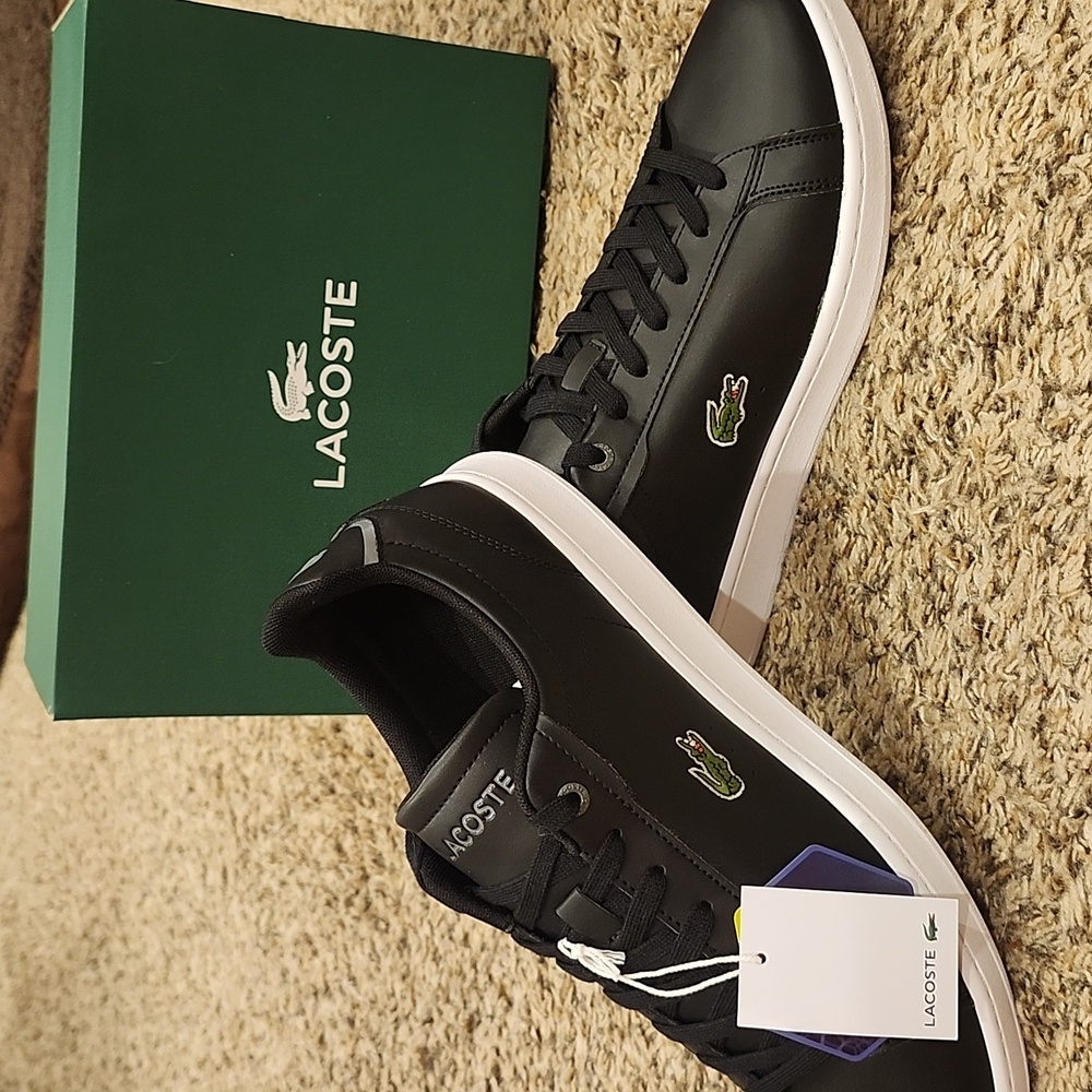 Brand new with tags Lacoste leather sneakers